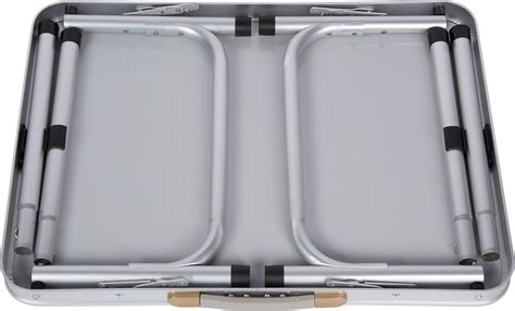 TrademarkInnovations Portable Aluminum Folding Camp Table - White India ...
