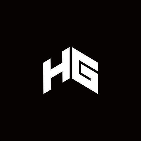 Initial letter hg creative design logo Royalty Free Vector
