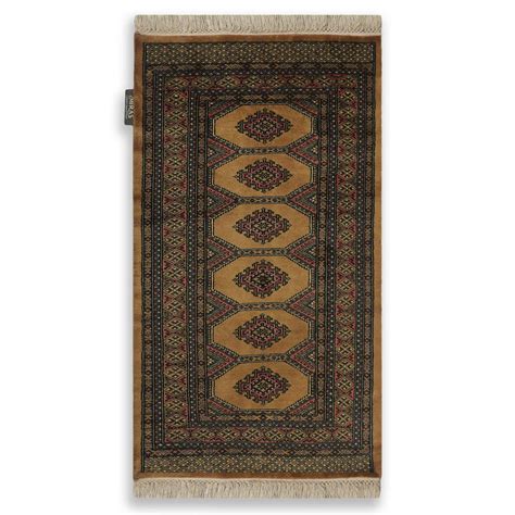 Malaye Bokhara Geometric Hand Knotted Woole & Silk Rug – Miras Crafts
