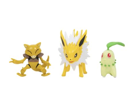 Buy Pokemon 2-in Battle Action Figure Set 3-Pack - Chikorita, Abra ...