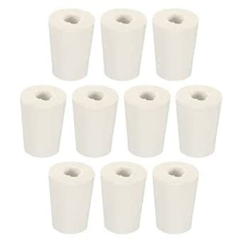 MECCANIXITY Rubber Tapered Plug 15mm to 20mm with Hole Test Tubes Bungs ...