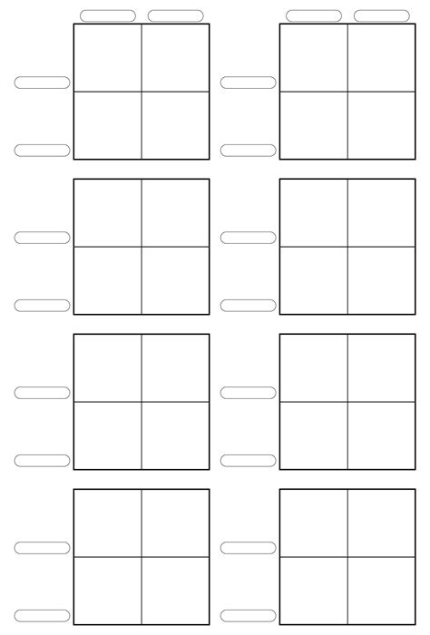 Blank Punnett Square