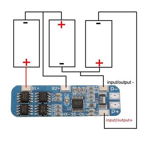 3S 11.1V 10A 18650 Lithium Battery Overcharge And Over-current ...