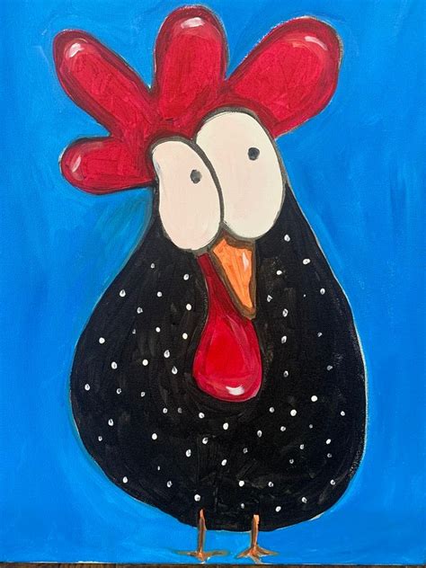 Kids Painting Class “Crazy Chicken” , 111 N. Walton St., Darien, GA ...