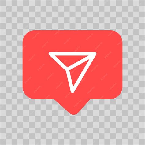 Premium Vector | Instagram direct message notification icon with transparent background