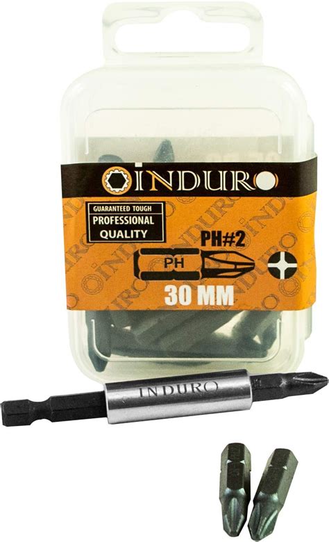 INDURO Screwdriver bits PH2-25 Pc + Magnetic bit holder (Made In Taiwan ...