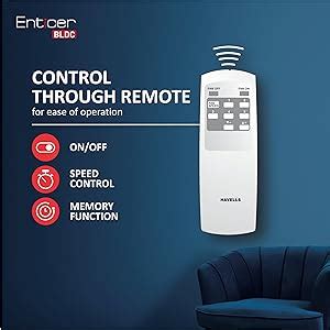 Buy Havells 1200Mm Enticer Bldc Motor Ceiling Fan 5 stars With Remote ...