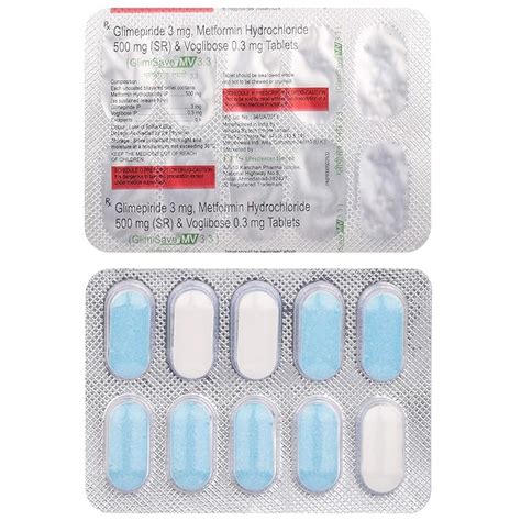Glimisave MV 3.3 - Strip of 10 Tablets : Amazon.in: Fashion