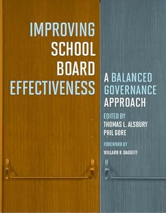 Buy Improving School Board Effectiveness: A Balanced Governance ...