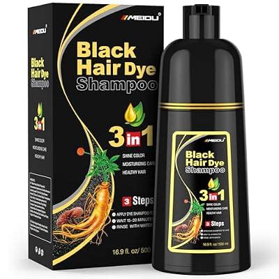MEIDU Black Hair Dye Shampoo 3 in 1 for Gray Hair, India | Ubuy