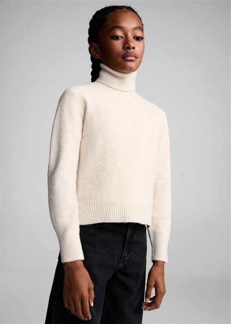 Turtleneck knit sweater - Kids | MANGO USA