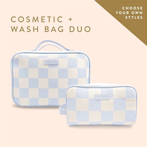 Cosmetic + Wash Bag Duo Bundle- Fox & Fallow