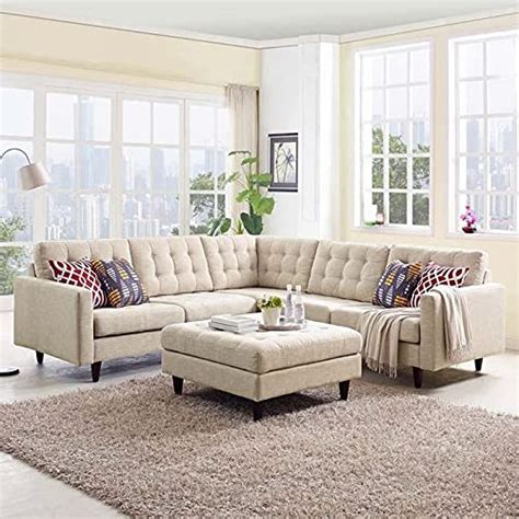 ES ESPINHO ESPN0058 Solid Sal Wood Fabric Upholstered 6 Seater ...