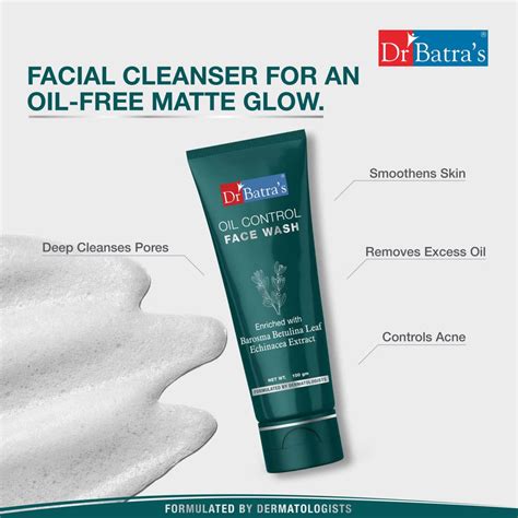 Buy Oil Control Face Wash for Men & Women – Dr Batra's