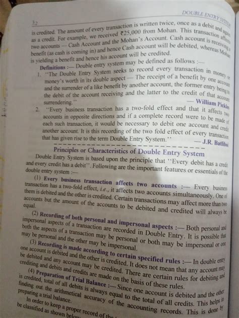 What is double entry sysytem? Explain its principle and advantages ...