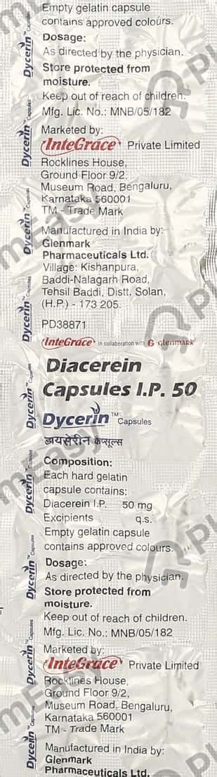 Arthocerin 50 MG Capsule (10): Uses, Side Effects, Price, Dosage ...