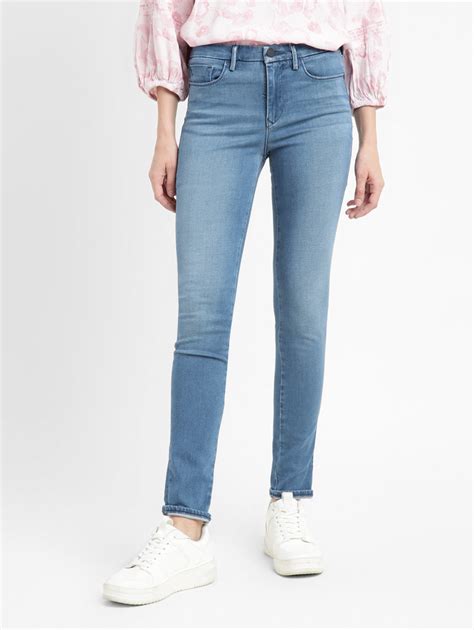 Women's 711 Blue Skinny Fit Mid Rise Jeans – Levis India Store