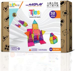 KIPA GAMING GEL TILES MagPlay MADE IN INDIA 32pcs STEM Magnetic ...