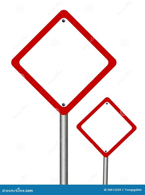 Blank traffic sign stock illustration. Illustration of icon - 30613259
