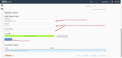 Image result for Create User cPanel