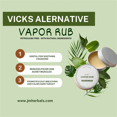 Organic Vapor Rub for Cold, Flu & Congestion Relief Safe for Infants 2 ...