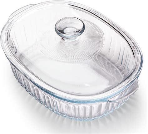 Amazon.com: NUTRIUPS Glass Casserole Dish with Glass Lid, Borosilicate ...