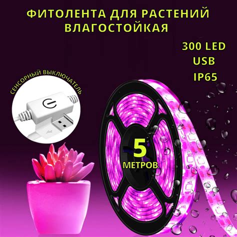 Фитолента для растений 5 метров, полный спектр - купить с доставкой по ...