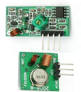 e4u 433Mhz Wireless RF Transmitter & Receiver Kit Module 5VDC Micro ...