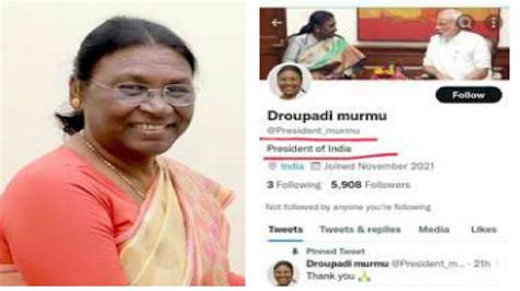 राष्‍ट्रपति उम्‍मीदवार द्रौपदी मुर्मू के नाम से बना फर्जी ट्विटर अकाउंट ...