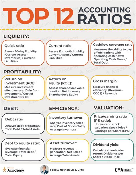🚨 Top 12 Accounting Ratios Become a financial analysis pro today! These ...