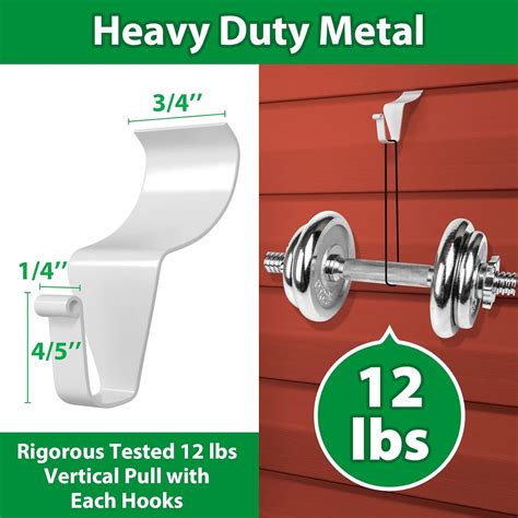 BoodaBrand Vinyl Siding Hooks for Hanging (12 Pack), No Nails & India ...