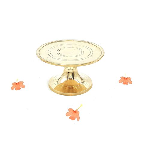 GOODSELITE EXPORTS AND IMPORTS Brass Pooja Chowki (Brass, Small ...
