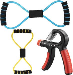 Dr Pacvu 2Set|Hand Gripper & 8 Shape-2 Resistance Band|Body Stretching ...