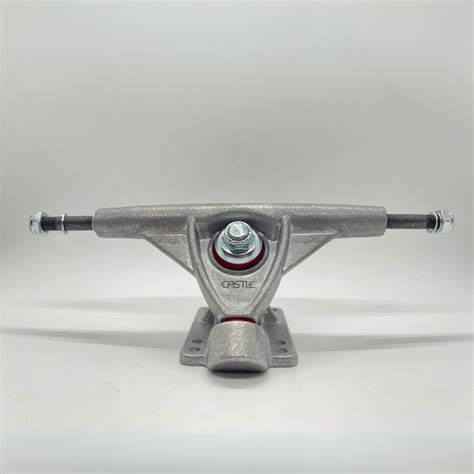 Castle 6" Silver Skateboard Trucks - Ghost Boards