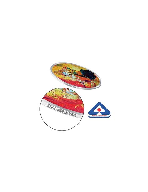 Precious Moments Color Radha Krishna BIS Hallmarked Silver Coin Of 50 ...