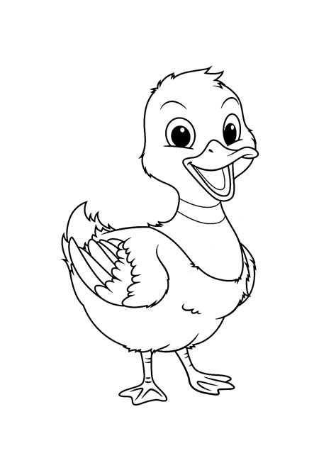 Free Printable Duckling Coloring Pages