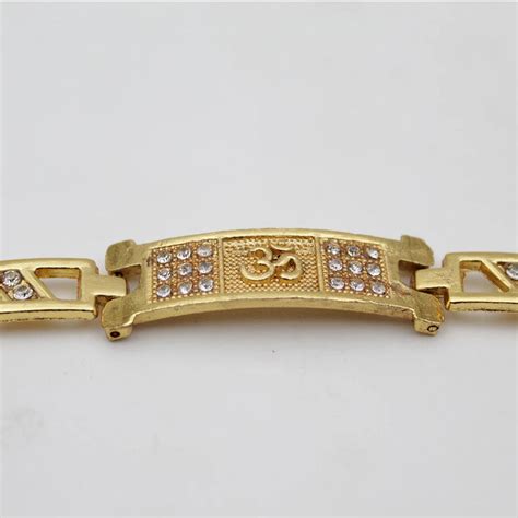 Brass Golden Chain Om Bracelet – Dharmsaar