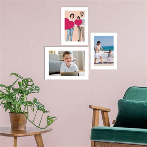 Memory Wall Collage Photo Frame - Set of 3 Photo Frames for 2 Photos of ...