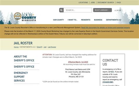 Minnesota Jail Roster - Search Inmate Records