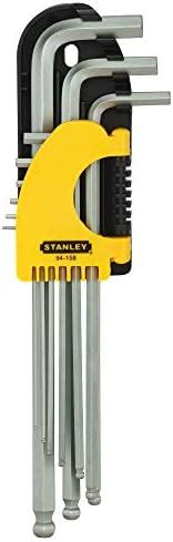 STANLEY 94-163-23 12-Piece Imperial Ball End Hex Long Key Set : Amazon ...