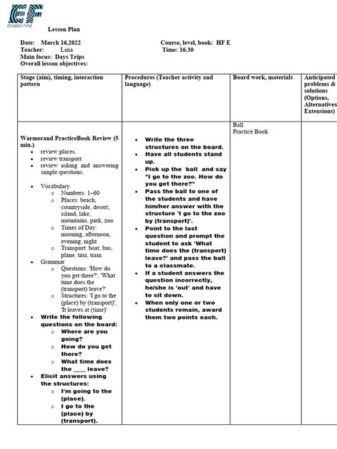 Image result for Lesson Plan Sample for Language Learning