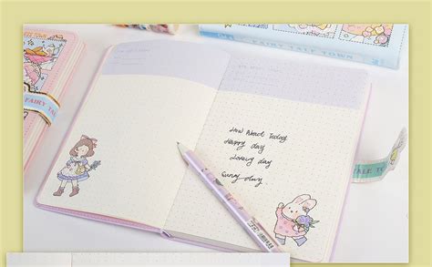 FunBlast Cute Diary with Washi Tape, Pack of 1 Girls Notebook Diary ...