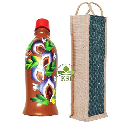 KSI Self cooling water bottle | Earthenware Bottle | Clay Bottle 1.4 ...