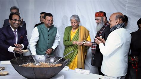 Budget 2023: Traditional halwa ceremony conducted in presence of ...