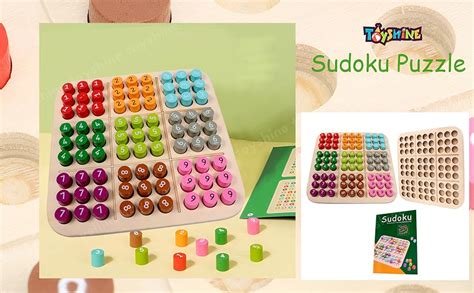 Buy Toyshine Wooden Sudoku Game Board Game Puzzles Math Brain Teaser ...