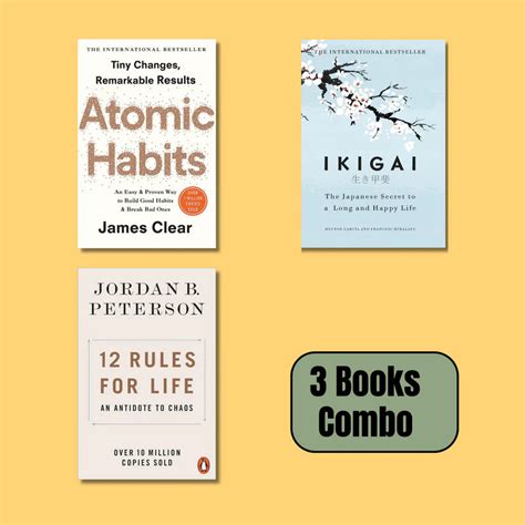 [Combo] Atomic Habit-Ikigai-12 Rules for Life (Paperback) – The Indian ...