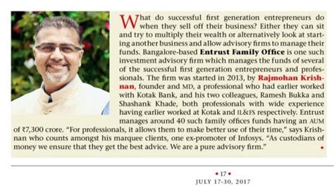 Businessmen in the News - Entrust Family Office