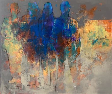 Michał Bajsarowicz - The people. Figurative Acrylic Painting ...