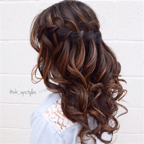 Waterfall Braid Prom Hairstyles For Long