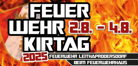 Feuerwehrkirtag 2025 | Retro Disko [Leithaprodersdorf] , Feldstraße 2 ...